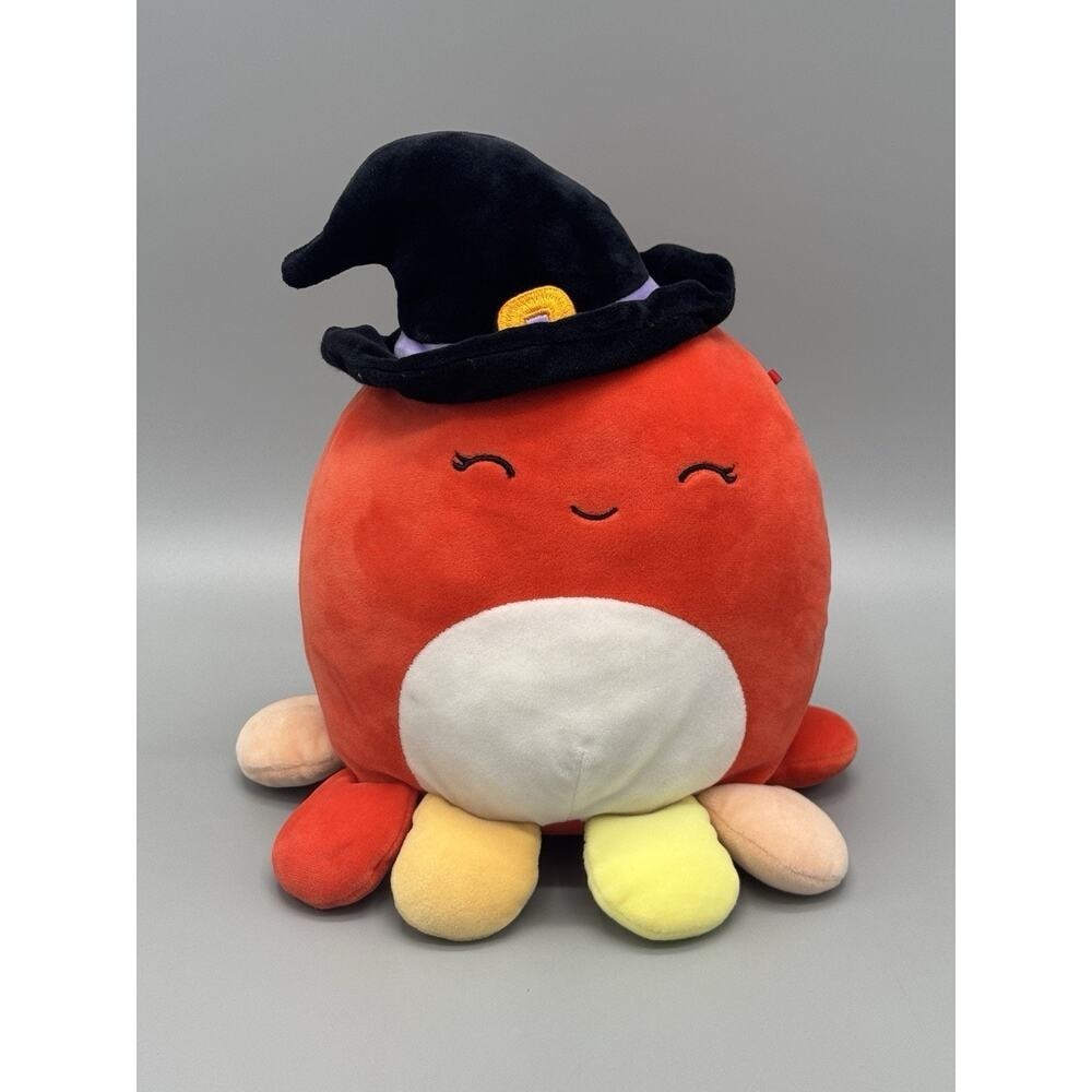 Squishmallow Detra Witch Octopus Halloween Plush 10" Stuffed Animal
